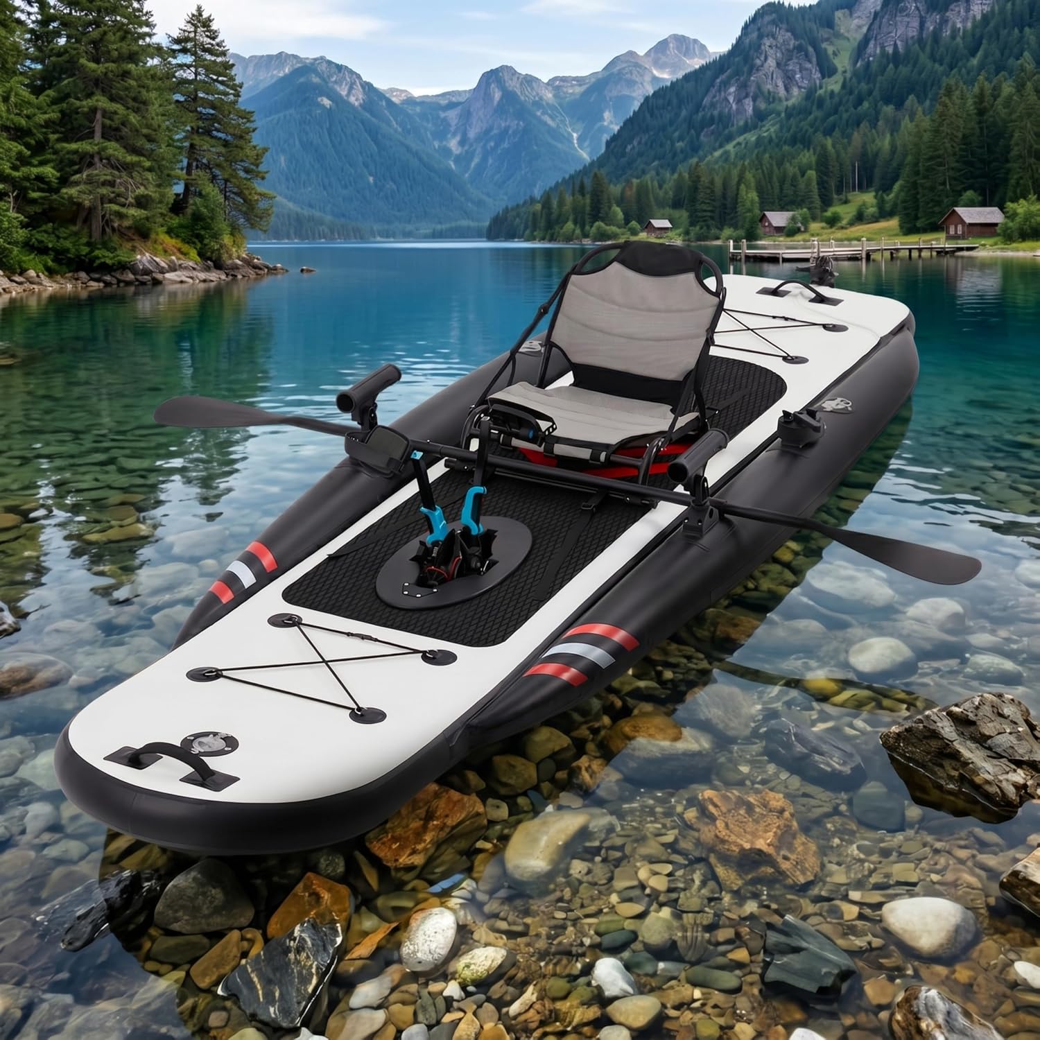 Fishing Kayak Pedal Drive - Kayak Inflable de Pesca de PVC