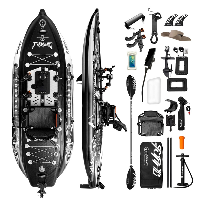 Kayak de Pesca Inflable Spatiu - Fishing Kayak Pedal Drive reseña y precio